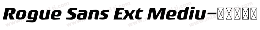 Rogue Sans Ext Mediu字体转换
